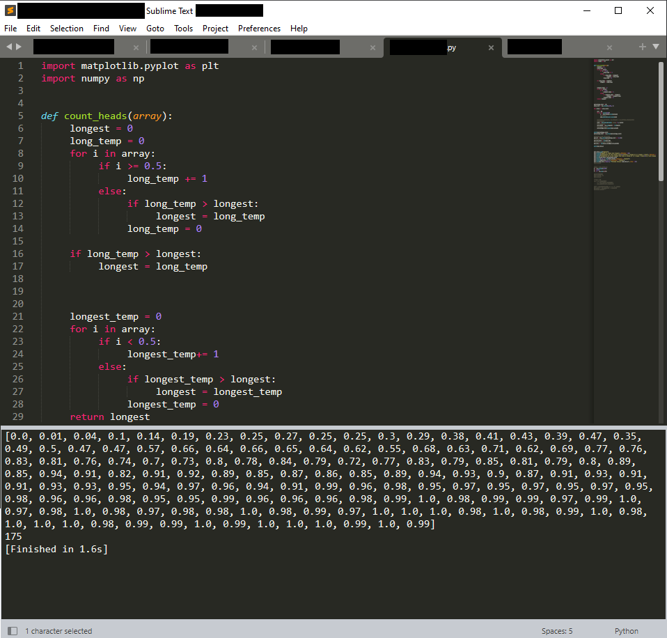 Example of Code Editor such as Sublime Text.